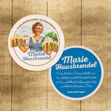 Laden Sie das Bild in den Galerie-Viewer, Bierfilze (100 Stk.) in Variante Marie Hausbrendel oder Schwarzbräu